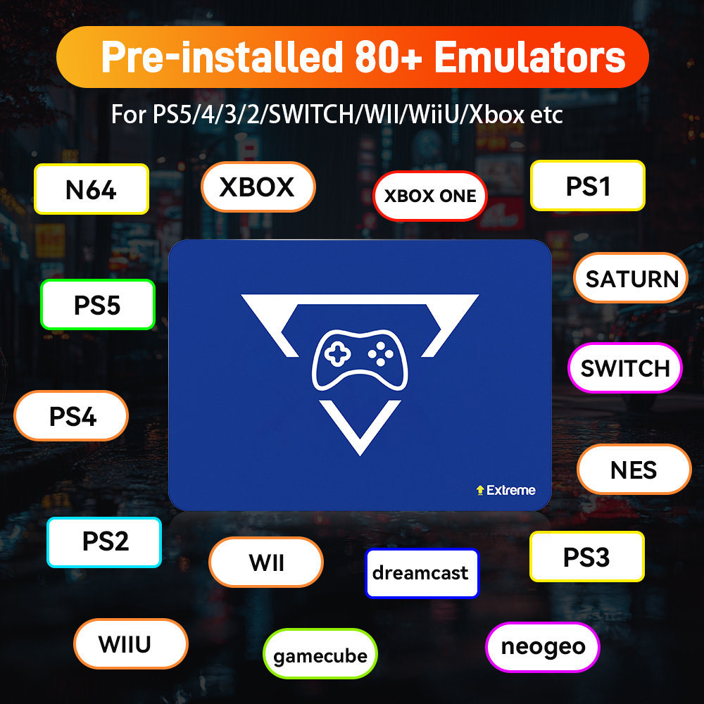 Play Zone 2T Retro Gaming SSD  - Retro Gaming Emulator Pc บทวิจารณ์และราคา