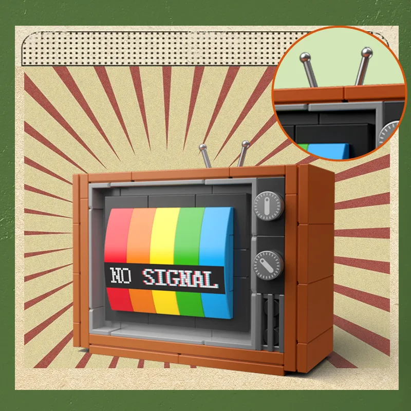 Retro DIY Building Blocks TV R - Retro Gaming Us บทวิจารณ์และราคา