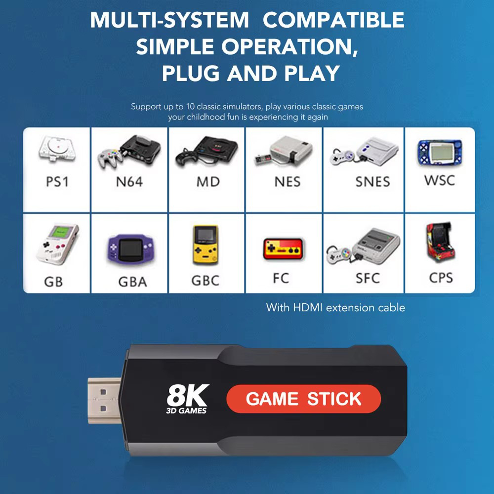 X2 Game Stick HD 4K 8K 3D Cons - Retro Gaming Game Stick บทวิจารณ์และราคา