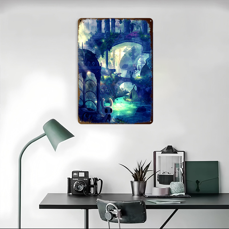 Hollow Knight Printed Poster C - Retro Knight Gaming บทวิจารณ์และราคา
