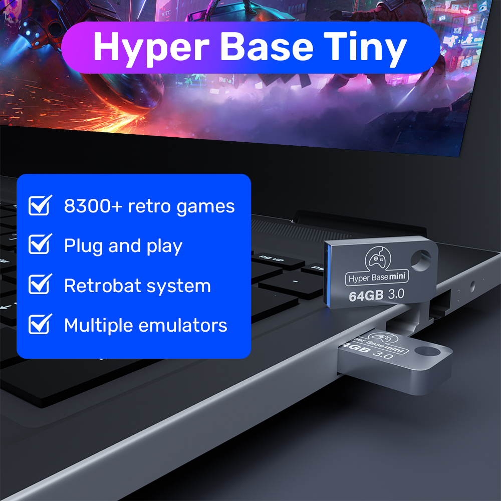 Retrobat 64G Gaming USB Flash  - Retro Gaming Emulator Pc บทวิจารณ์และราคา