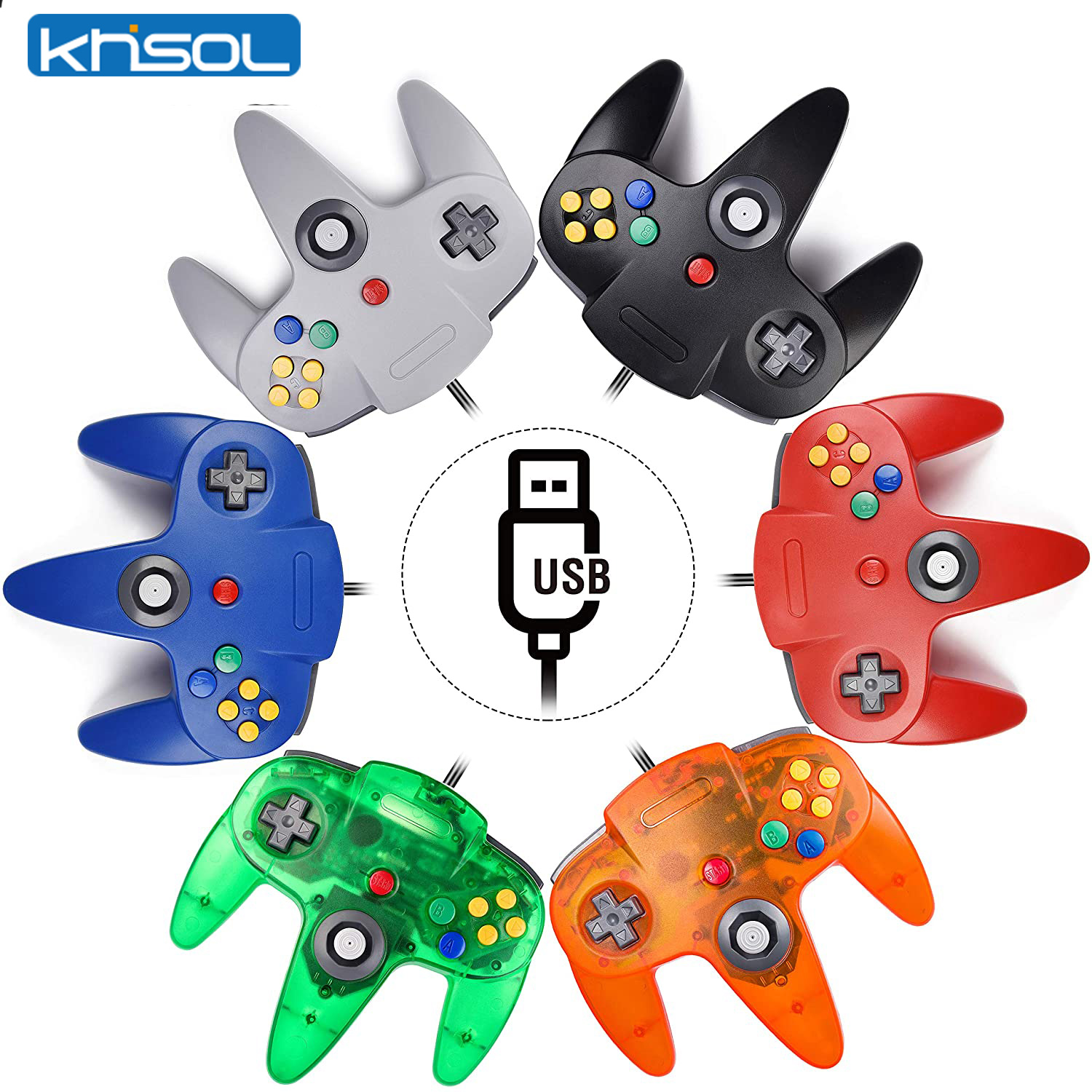 N64 Controller Classic USB Wir - Retro Gaming Joystick บทวิจารณ์และราคา