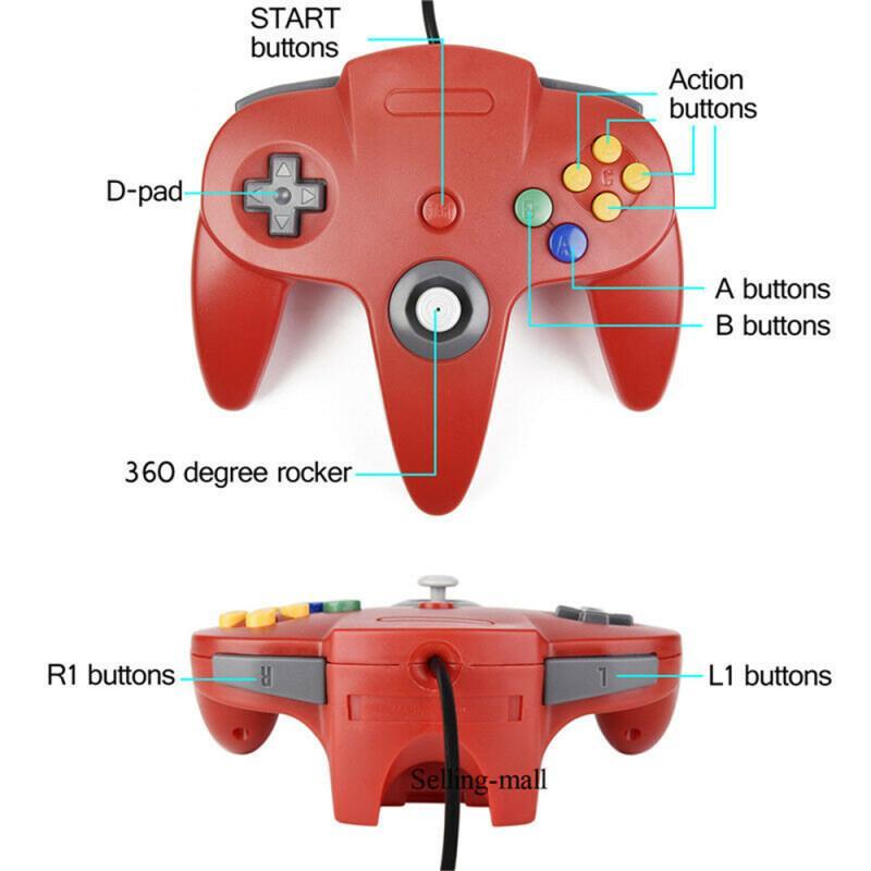 N64 Controller Classic USB Wir - Retro Gaming Joystick บทวิจารณ์และราคา
