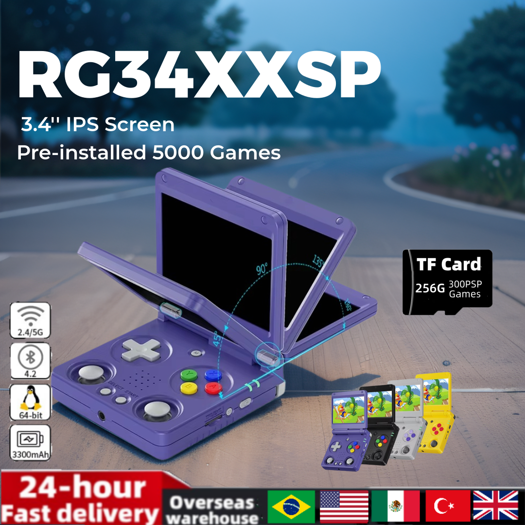 Anbernic RG34XXSP 3.4-Inch IPS - Retro Gaming Upscaler บทวิจารณ์และราคา