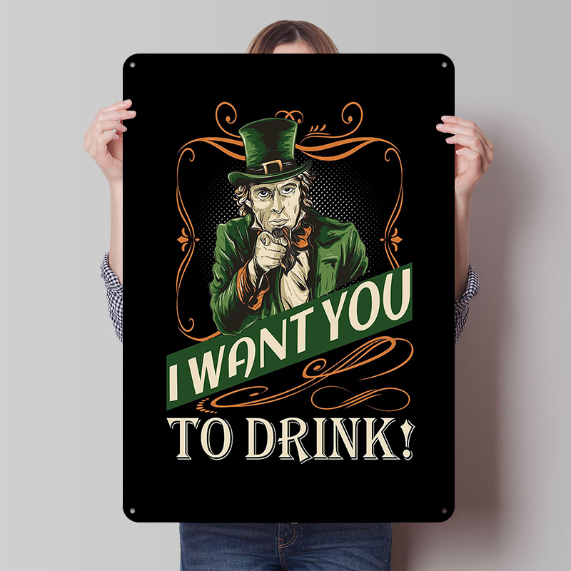 St Patricks Day Meme Tinplate  - Retro Gaming Meme บทวิจารณ์และราคา