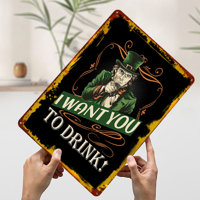 St Patricks Day Meme Tinplate  - Retro Gaming Meme บทวิจารณ์และราคา