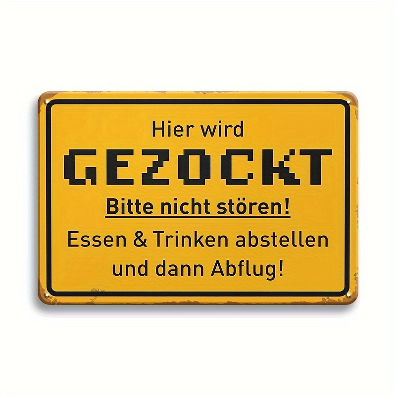 Retro Gaming Metal Sign - 