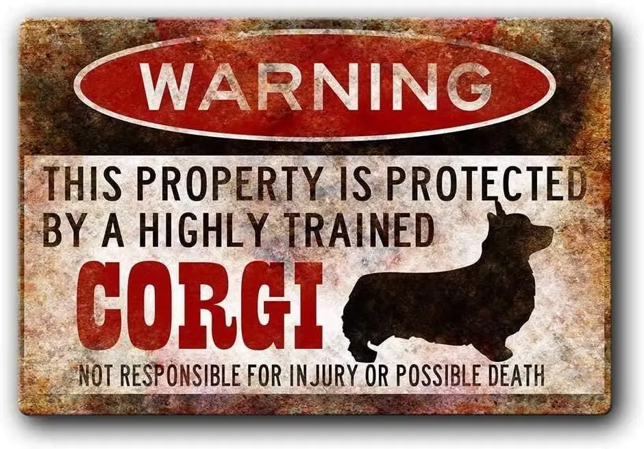 DAOLEG Warning Corgi Metal Pla - Retro Gaming Cafe บทวิจารณ์และราคา
