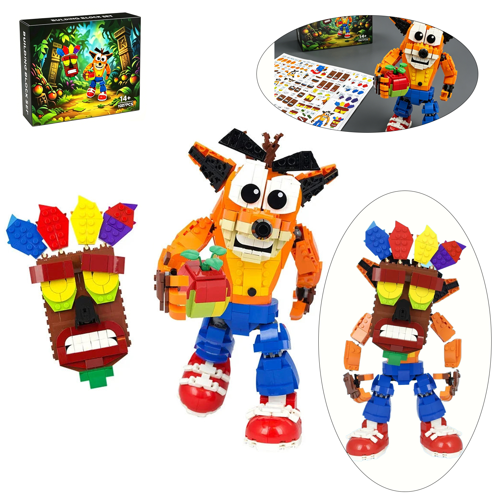Crashed Bandicooted Building B - Retro Gaming Lego บทวิจารณ์และราคา