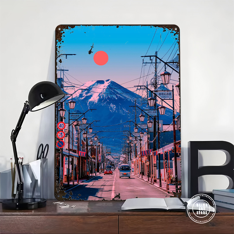 Fuji Poster Wall Art Retro Vin - Retro Gaming Desk Setup บทวิจารณ์และราคา