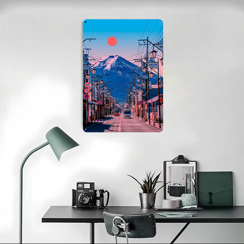 Fuji Poster Wall Art Retro Vin - Retro Gaming Desk Setup บทวิจารณ์และราคา