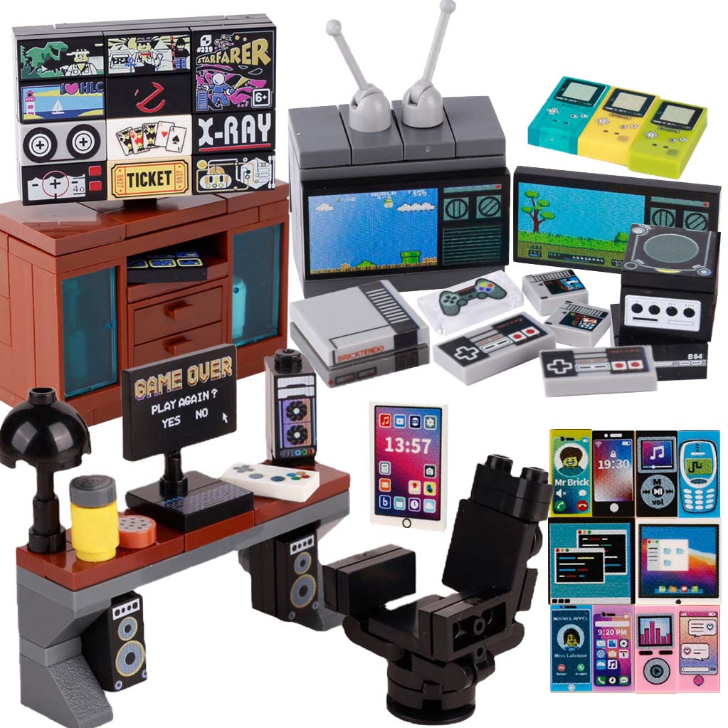 MOC Game Console Computer Mode - Retro Gaming Lego บทวิจารณ์และราคา