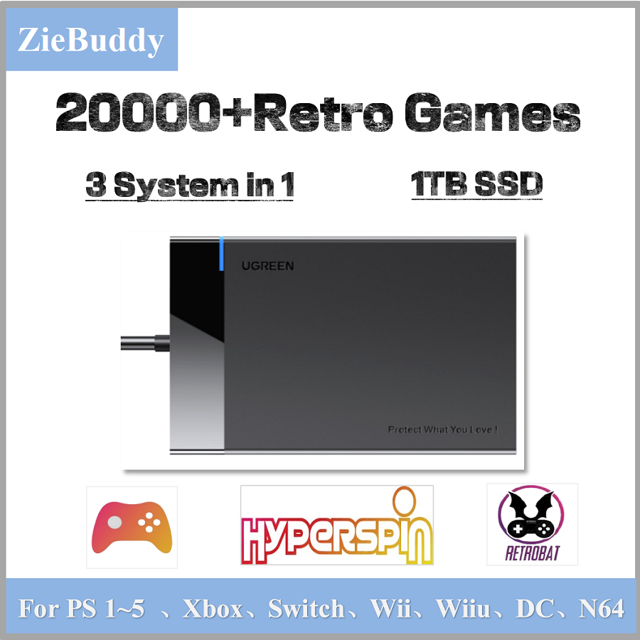 Retro Game 1TB SSD Console con - Retro Gaming Play Zone บทวิจารณ์และราคา