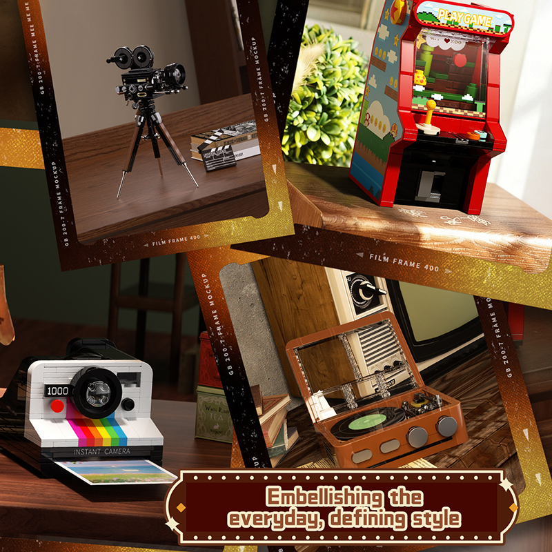 Retro Ornament Vintage Camera  - Retro Gaming Lego บทวิจารณ์และราคา