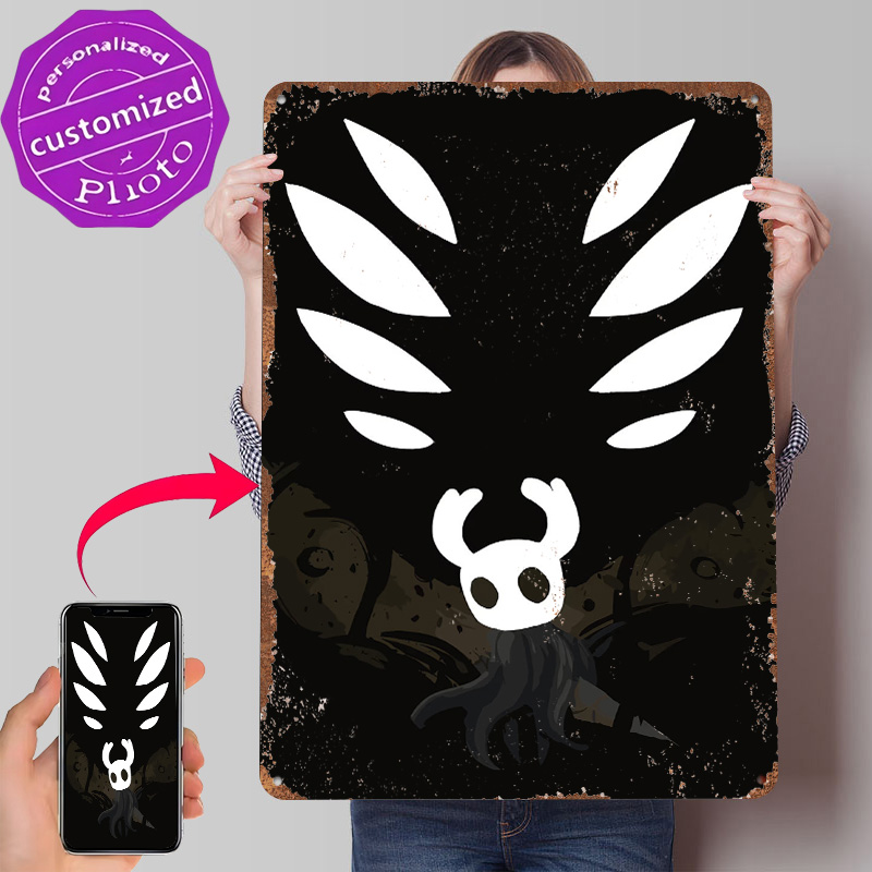 Hollow Knight Metal Poster Cus - Retro Knight Gaming บทวิจารณ์และราคา