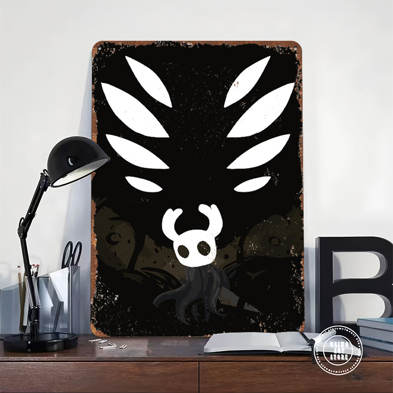 Hollow Knight Metal Poster Cus - Retro Knight Gaming บทวิจารณ์และราคา