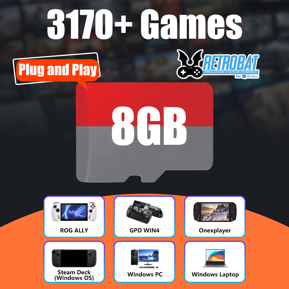 8GB TF Game Card with 3170 Ret - Retro Gaming Os บทวิจารณ์และราคา