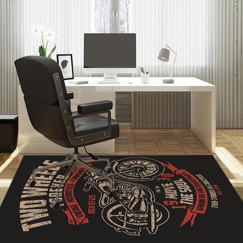 Motorcycle themed desk rug for - Retro Gaming Desk Setup บทวิจารณ์และราคา