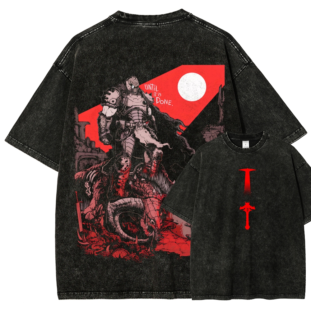 Classic FPS Game DOOM Retro St - Retro Gaming T Shirt บทวิจารณ์และราคา
